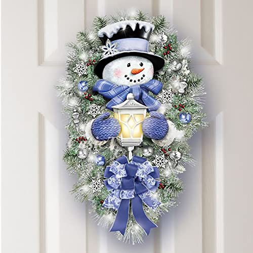 QYiiD 2023 Weihnachten Neujahr Schneemann Fensteraufkleber 45 *60 CM, Weihnachten Fenster Aufkleber Glitzer Weiß Schneemann Weihnachtsbaum Stäbe Süßigkeiten Aufkleber für Weihnachten Party Dekoration