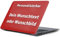 DER WERBEMARKT Personalisierte Laptop Folie - personalisiert mit Deinem Wunschtext oder Bild - Größe von 11 bis 17 - einzigartiger Schutz & Style für Dein Gerät - Made in Germany (15 Zoll)