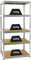 PROREGAL Schwerlastregal Slim Elephant Verzinkt 180x90x60cm Fachlast 350kg Kellerregal, Steckregal, Garagenregal, Lagerregal