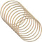 Metallringe zum Basteln 10 Stück 30cm Gold Metallringe Metall Ringe Deko für Traumfänger Ring, Makramee Ring, Wickeltechnik, Floristik,Hochzeitskranz,Hoops