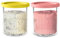vione Ersatz für Ninja Creami Deluxe Pints und Deckel - 2er Pack, 24 oz. Pint-Behälter kompatibel mit NC501, NC500 Serie - BPA-frei, spülmaschinenfest, sortierte Farben