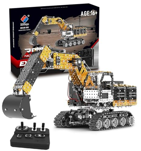 Generic 3D Metall Puzzle Bagger, Metall, Assembly and Disassembly, Realistisch, Puzzle, 1 Stück, 2544 Teile, 1 Set, Ab 14 Jahren