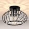 FRIDEKO HOME Modern Ceiling Light- Easric Black Ceiling Lighting Ceiling Lights Living Room LED Crystal Chandeliers Fittings for Kitchen Hallway Dining Rooms Bedroom - 28CM