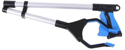 Agarrador de Garra de Basura, alcancer de agarrador Plegable - Recogedor de Basura Largo con Garra Plegable,Cómoda Herramienta de Recogida para Parques, Playas, hoteles, Jardines y hogares.