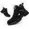 Steel Toe Cap Boots Mens Waterproof Safety Boots Women Lightweight Safety Trainers Non Slip Work Boots, Black, UK 10
