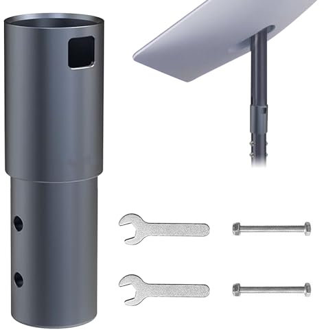 Starlink Support de poteau Starlink, adaptateur de montage Starlink, kit de montage Starlink en alliage d'aluminium avec vis et clé, adaptateur de tuyau compatible avec la norme V2, pour Starlink, mât