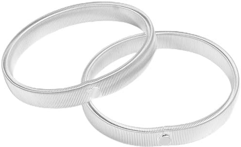Coptiner Long Sleeve Shirt Holder,Bracelet Sleeve Holders,Armbands for Men Women,Shirt Sleeve Garters,Stretchy Garter,Anti-Slip Shirt Sleeve Holders,Arm Garters,Elastic Arm Bands(Silver)