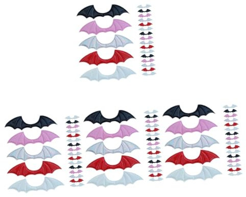 HAPINARY 4sets Craft Dekorative Flügel Für Halloween Spooky Party Dekoration Für Kleidung 20 Stücke * 4