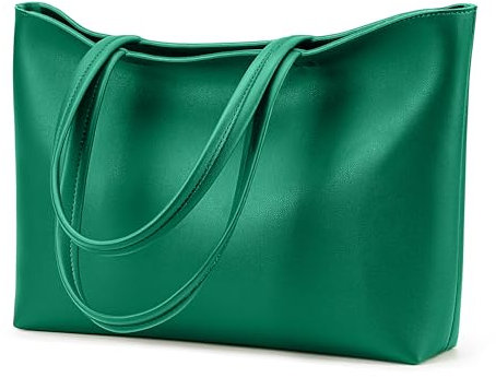 KALIDI Handtasche Damen Groß Shopper Tasche Damen PU Leder Tote Bag Wasserdichte Henkeltaschen mit Reißverschluss für Arbeit, Reisen, Einkauf, Schule