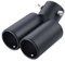 DCSNXZF Auto Auspuff Endrohr für BMW 3 Series(4 Door) E90+E91 2005-2019, Edelstahl Auspuff Schalldämpfer Endrohr Auto-Auspuffrohr Heck Throat Auspuffblende ZubehöR,A-Black