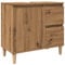 vidaXL Waschbeckenunterschrank, Waschtischunterschrank mit Stauraum, Unterschrank Holzbeine für Badezimmer, Badschrank Badezimmerschrank, Artisan-Eiche Holzwerkstoff