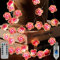 LED Lichterkette Kirschblüten 4M 40 LED Lichterkette Rosa mit USB Fernbedienung, 8 Modi Beleuchtungs Lichterkette Blumen Girlande Cherry Blossom Lights für Party Deko Hochzeits Weihnachten