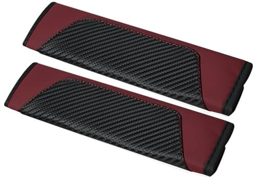 MKHIXTSL Auto Sicherheitsgurt Polster Für Range Rover Evoque 2015-2018, 2 Stück Leder Gurtschutz Premium Sicherheitsgurtschutz, Sicherheitsgurtbezug Schulterschoner,B