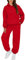 Warehouse Deals Angebote,Damen Jogginganzug,Jogginganzug Damen Fleece Zweiteiler Trainingsanzug Weich Baumwolle Hausanzug Hoodies Warm Freizeitanzug mit Taschen,Rot,3XL