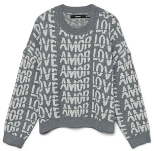 VERO MODA Damen Vmlove Ls O-Neck Pullover Boo Vmlove Ls O-Neck Pullover Boo (1er Pack)