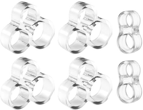WOLMIK Door Handle Bumper - 6 PCS Door Handle Bumpers, Stop Wall Damage Door Handle Protectors, Door Handle Bumper Guards, Door Handle Stopper, PVC Door Handle Protectors for Bathroom, Office, Toilet