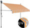 Home & Garden - Manuelle Markise mit LED 300 cm Gelb und Blau - Möbel Wahl