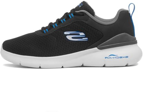 Skechers Herren Skech-AIR Dynamight 2.0, Mens Shoes, Black, 45 EU