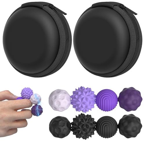 Magnetischer Akupressur Ball Silikon 8 Stück Magnetische Massageball Igelball Stressabbau Magnet Bälle Stressball Magnet Fidget Spielzeug Magnetkugeln Stressball Sensorik Spielzeug Für Stressabbau