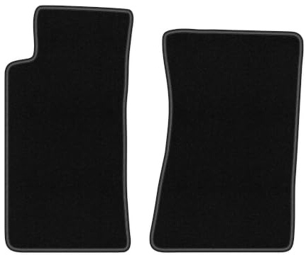 Velours-Fußmatten passend für Mazda MX-5 II NB 1998-2005, Schwarz, Basic | passend für Cabrio; dünner Velours-Teppich (Polypropylen), ca. 4 mm; rutschfest, Universal-Befestigungen