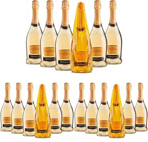Casa Sant'Orsola - Prosecco D.O.C. Millesimato Extra Dry, da Uva Glera, Gusto Fresco con Note Fruttate, 6x750 ml (Confezione da 3)