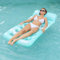 ZHODADA Colchoneta Piscina,Colchón Inflable para Adultos Inflable de Piscina Amplio Colchón Bouee Piscina Hamaca Inflable Hamaca Flotante Piscina (Verde)
