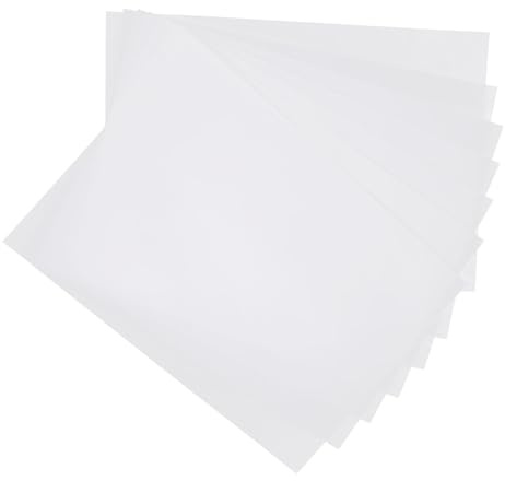 HOMSFOU 50 Blatt Transparentpapier A4 Zeichenpapier mit Durchscheinendem Design und Klarer Durchpausfunktion für Handzeichnen und Kunstdruck
