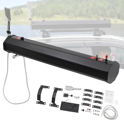 GAYAYAS Réservoir d'eau sous Pression pour Camping, Les douches solaires sur Toit, pour la randonnée, Le Lavage de Voiture, Le Nettoyage des Animaux, Les Vacances à la Plage,20L