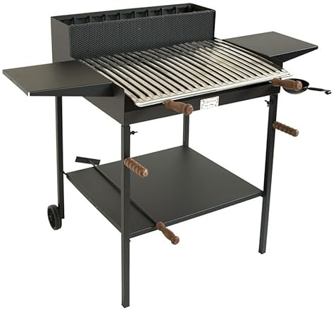 BA481 - BARBECUE BELVEDERE MAXI CON ALETTE A LEGNA E CARBONE CRUCCOLINI