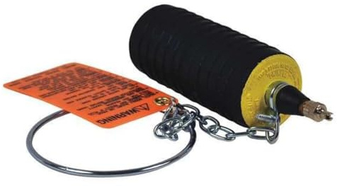 Cherne Test Ball, Druckluft, 7,6–10,2 cm, Silikon, Schwarz, Testball, PLUG_STOPPER, Rohrstopfen