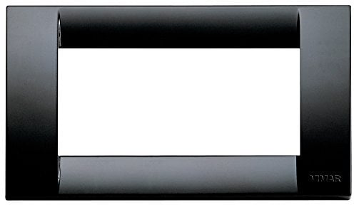 Vimar Serie Idea – Placca Classica 4 Modulo plastico nero