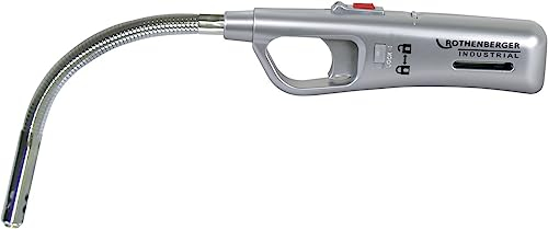 ROTHENBERGER Industrial 1x Gasanzünder Schwanenhals | Feuerzeug | Sturmsicher | Abzugsperre | Piezo | Füllanzeige | Wiederbefüllbar | 1500000023