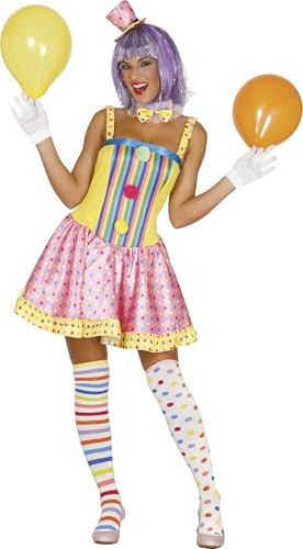 Ladies Clown Fancy Dress Costume Medium