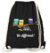 Fashionalarm Turnbeutel - Be Different | Fun Rucksack als Geschenk Idee für Eulen Fans und Individualisten, Schwarz One Size