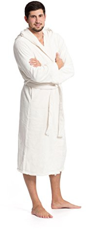ZOLLNER Accappatoio in Microfibra Unisex, tg. S, Bianco