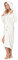 ZOLLNER Peignoir avec capuche, unisexe, taille S, microfibre, beige
