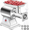 Happybuy Tritacarne 193 RPM, Tritacarne Elettrico in Acciaio Inossidabile 1100 W, Tritacarne Commerciale Fino a 250 kg, con 2 Lame, Peso Lordo 24 kg Riempitrice Elettrica per Salsicce per Macinacaffè