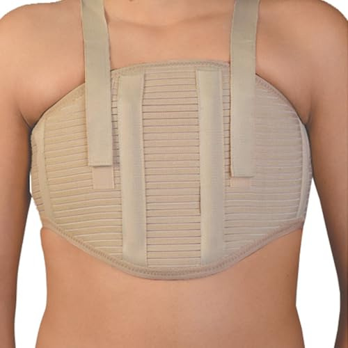 NOVAMED Brustkorsett mit Hosenträgern – ideal für die postoperative Regeneration, gebrochene Rippen und Brustbein