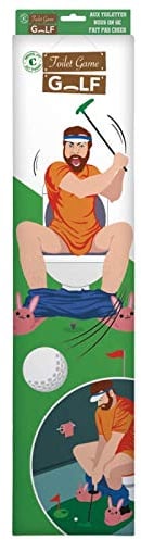 Golf-Toiletten-Set | Komplettpaket | Toiletten/WC Spiel | Premium Qualität | Golf-Set | 1 Green | 1 Putter | 1 Fahne und 1 Cup | 2 Golfbälle | OriginalCup®