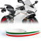 Stripes Tricolore Italien Klebestreifen für Auto und Motorrad, 1,5 cm x 4,5 m