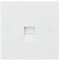 Knightsbridge White Square edge Plastic Telephone Master Socket