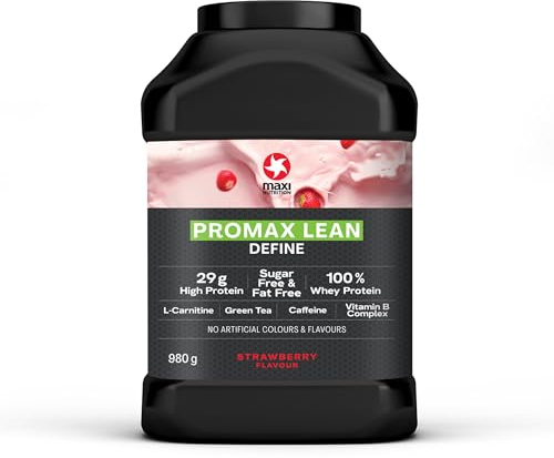 MaxiNutrition - Promax Lean, Strawberry - Whey Protein Powder for Weight Loss and Lean Muscle Development – Sugar Free and Fat Free, Vegetarian-Friendly, 29g Protein, 128 kcal per Serving, 980g