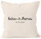 SpecialMe® Kissen-Bezug personalisiert Geschenk Partner Namen und Datum anpassbar Hochzeitstag Hochzeitsgeschenk Liebe Liebesgeschenk Dekokissen Natur Unisize