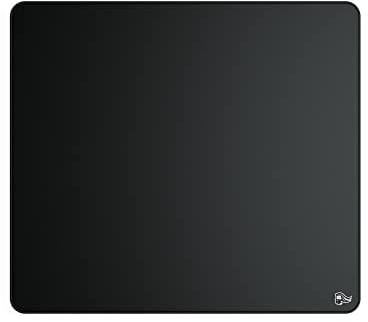 Glorious Gaming Elements FIRE Gaming Mousepad - Glasbeschichtete Stoffoberfläche für Precision Speed & Control, Gesteppte Ränder, Rutschfester Boden, FIRE (430 x 380 x 3mm) - Schwarz