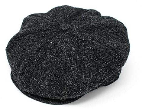 Hanna Hats Men's Donegal Tweed 8 Piece Cap Newsboy Cap