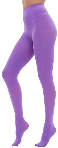 HeyUU Donna Collant Colorato Semi-opaco 80 DEN Collant di Sostegno in Microfibra