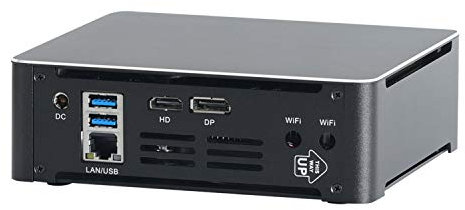 HUNSN 4K Mini PC, Desktop Computer, Server, 6 Cores I7 8750H, Windows 11 Pro or Linux Ubuntu, BM21b, Wi-Fi 6, BT 5.2, DP, HDMI, 6 x USB3.0, Type-C, LAN, Smart Fan, 16G RAM, 128G SSD