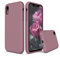 SURPHY Cover Compatibile con iPhone XR, Custodia per iPhone XR Silicone Slim Cover Antiurto con Fodera in Microfibra, Anti Graffio Cover Case per iPhone XR 6.1 Pollici (2018) (Rosa Viola)