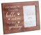 FINGERINSPIRE 25x20cm Bilderrahmen Pet Memorial Bilderrahmen mit Pfotenabdrücken Sattel Braun Holz Fotorahmen Rechteckrahmen mit You were My Favorite Hello and My Hardest Goodbye Worte