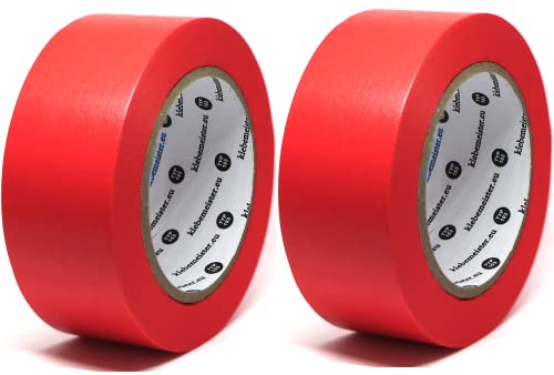 klebemeister 2x Rollen 50mm STRONG ULTRA SCHARF Premium Abklebeband Malerband